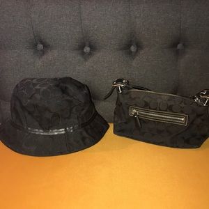 COACH Small Shoulder Bag and Bucket Hat